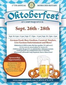 2025 Camp Pa-Qua-Tuck Oktoberfest - COMING SEPT. 26-28