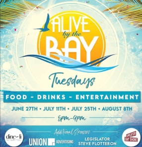 Bay Shore Alive by the Bay 2023 - 7/11, 7/25, 8/8